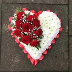 Based Heart - Red &amp; White 