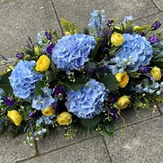 Blue, Yellow &amp; Purple Spray