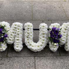 Mum - White &amp; Purple