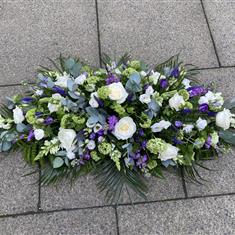 Purple, White &amp; Lime Green Spray